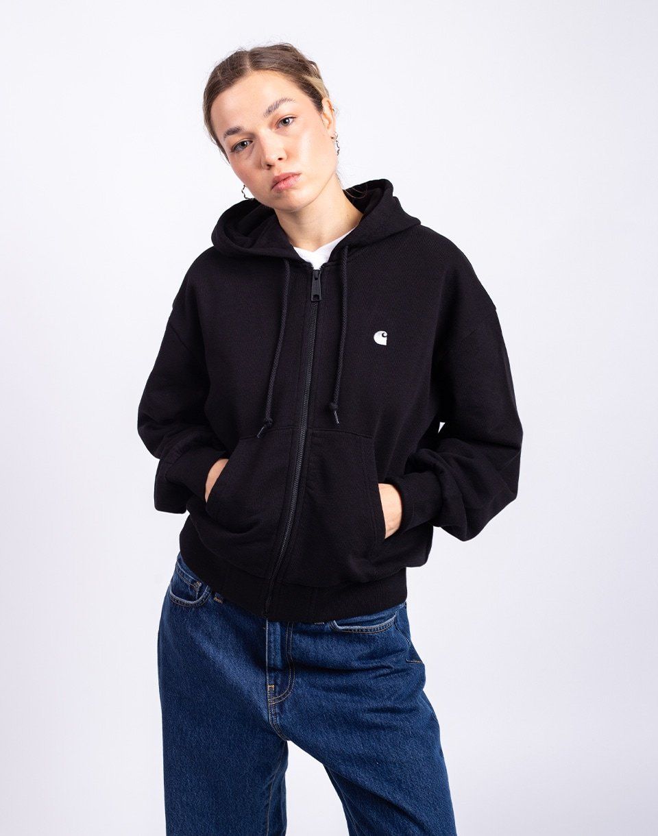 Carhartt WIP W' Hooded Casey Jacket Black/Silver