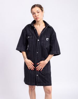 Carhartt WIP W' Rylan Dress Rylan stripe, black stone washed