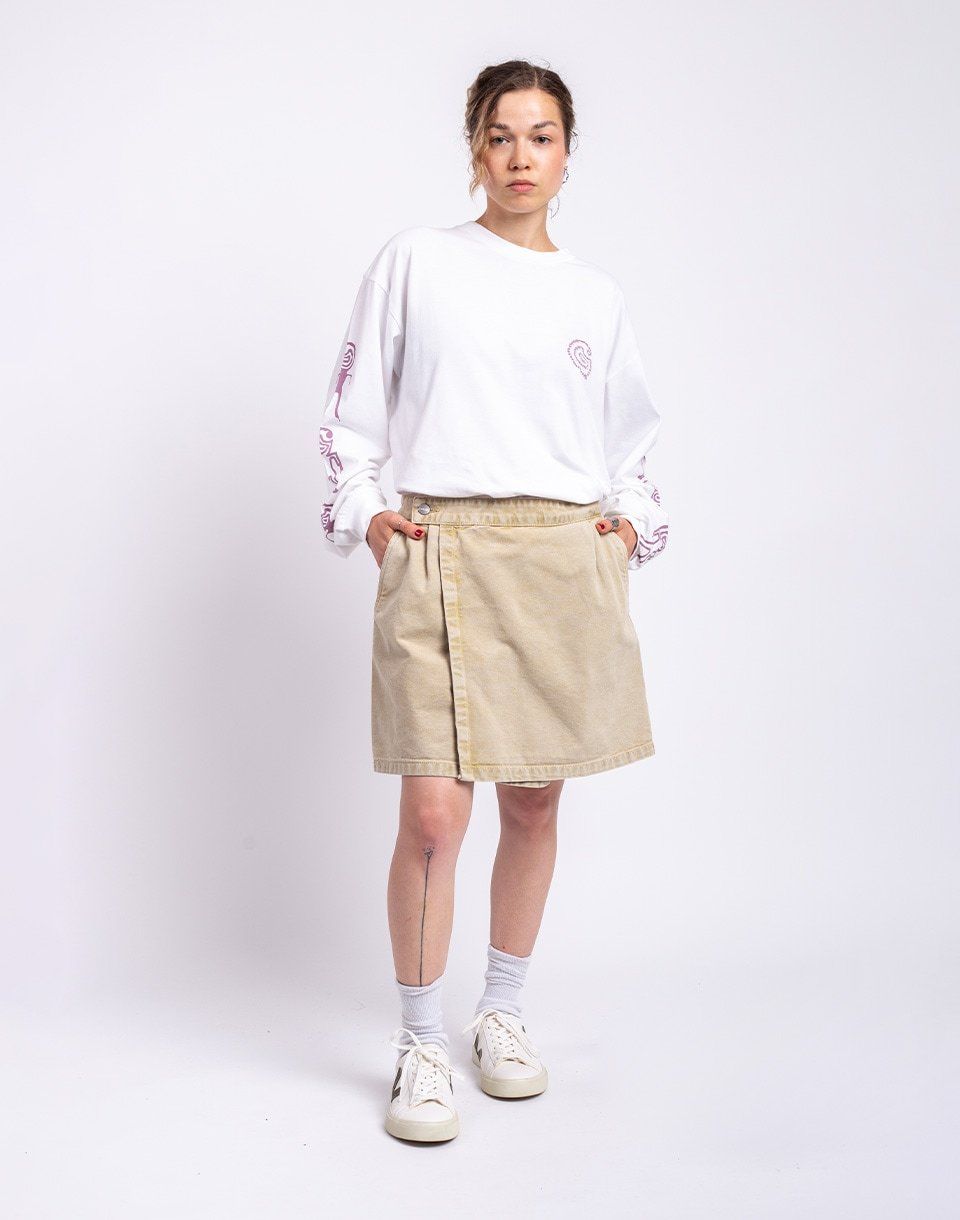 Carhartt WIP W' Emery Skirt Dusty H Brown chalk wash