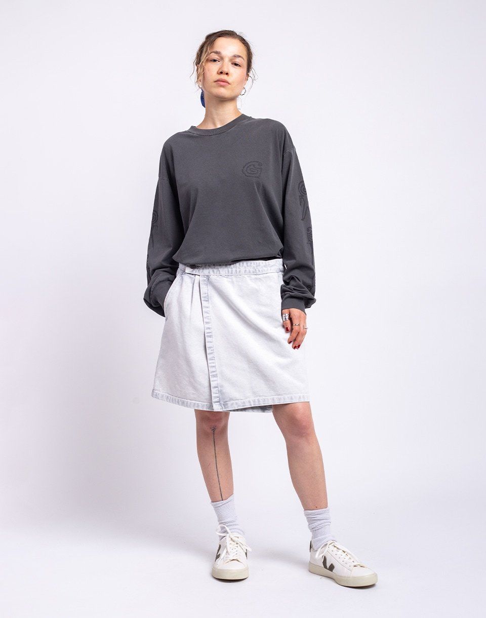 Carhartt WIP W' Emery Skirt Black chalk wash