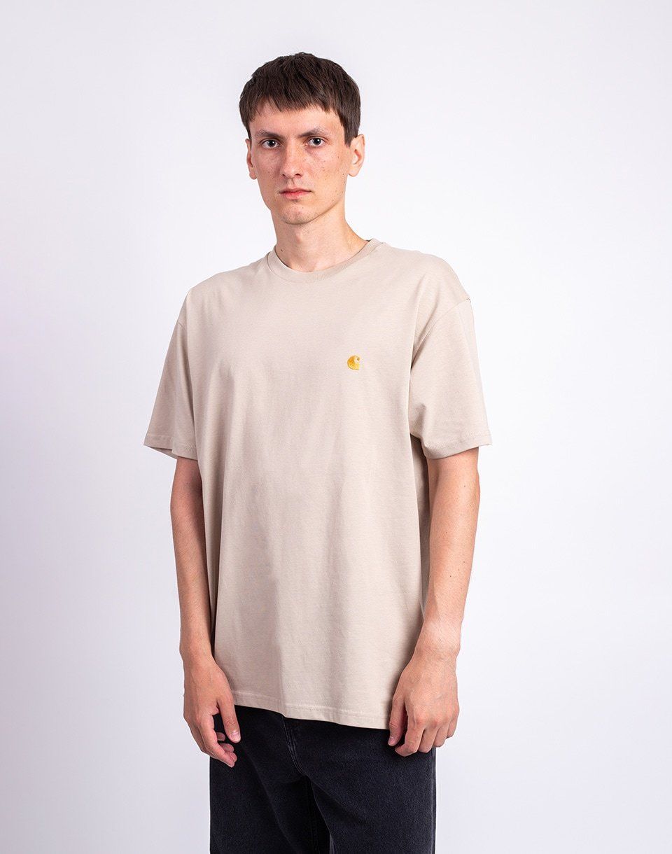 Carhartt WIP S/S Chase T-Shirt Fleur De Sel/Gold