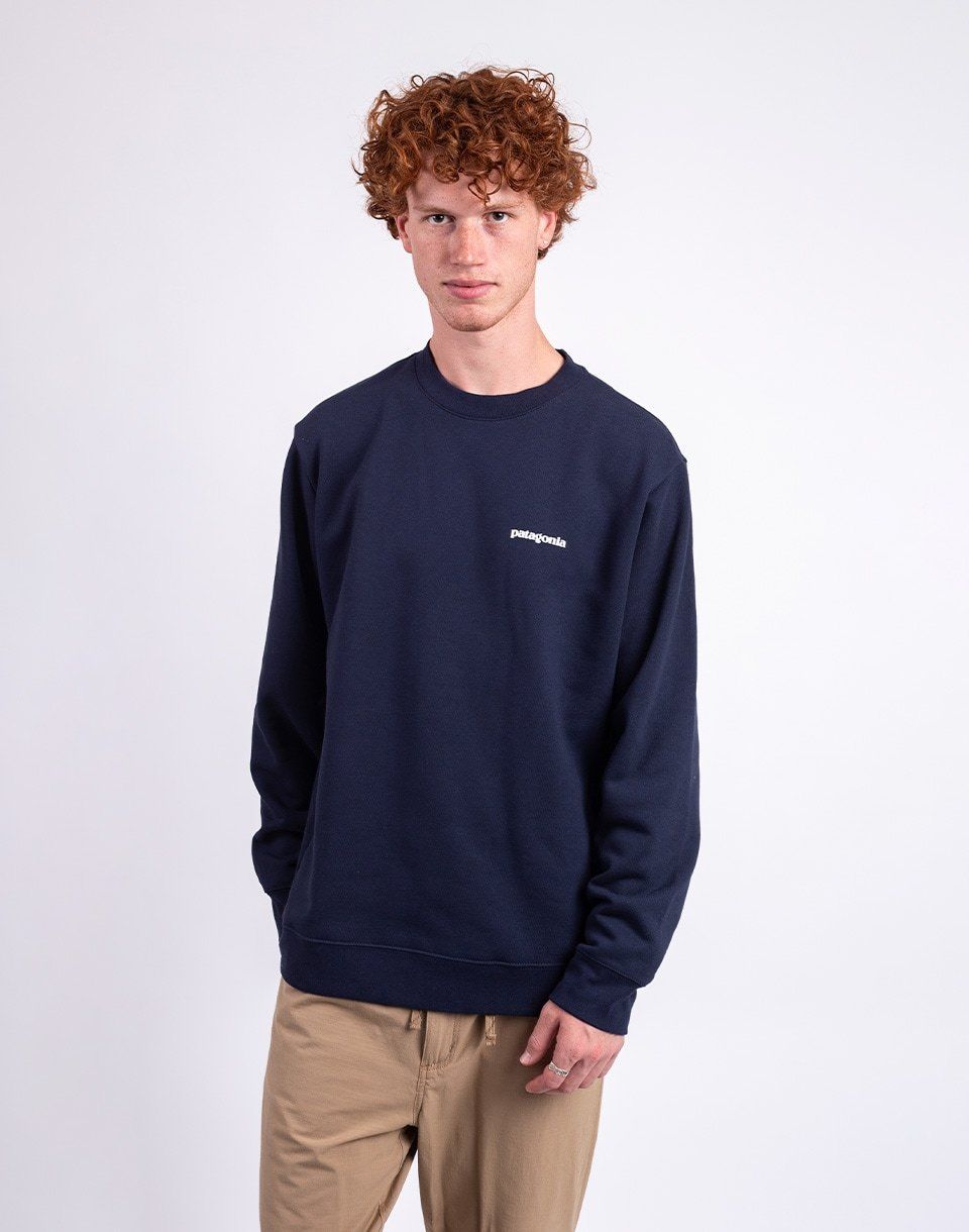 Patagonia Fitz Roy Icon Uprisal Crew Sweatshirt New Navy
