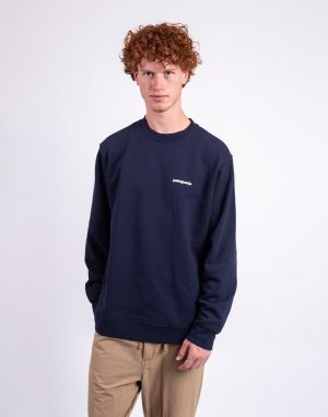 Patagonia Fitz Roy Icon Uprisal Crew Sweatshirt New Navy