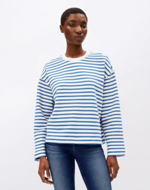 Armedangels Frankaa Maarlen Stripe 3271 undyed-dark morning
