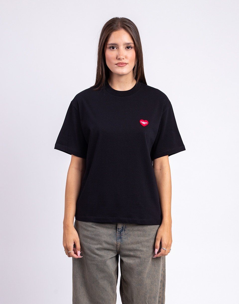 Carhartt WIP W' S/S Heart Patch T-Shirt Black/Red