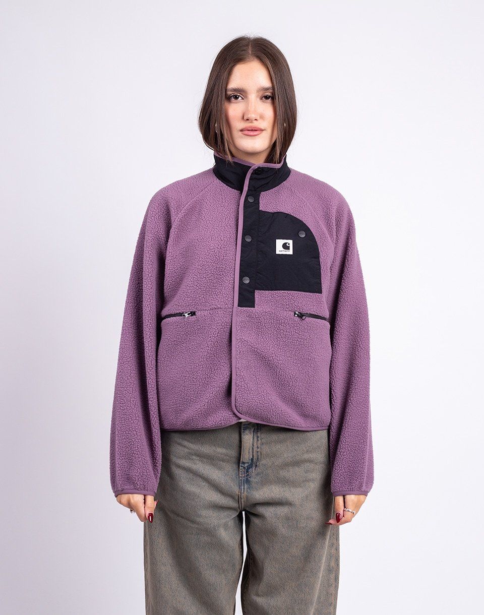 Carhartt WIP W' Flynn Fleece Jacket Phlox/Black
