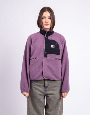 Carhartt WIP W' Flynn Fleece Jacket Phlox/Black