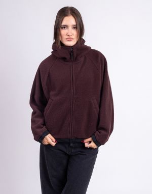 Carhartt WIP W' Hooded Helix Fleece Jacket Palisander/Black