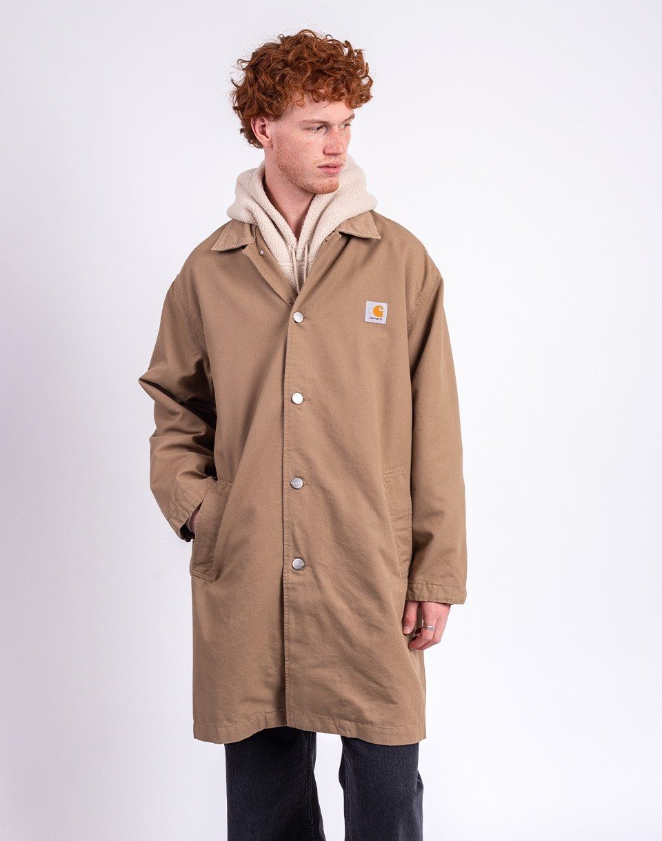 Carhartt WIP Webster Coat Leather/Leather rinsed