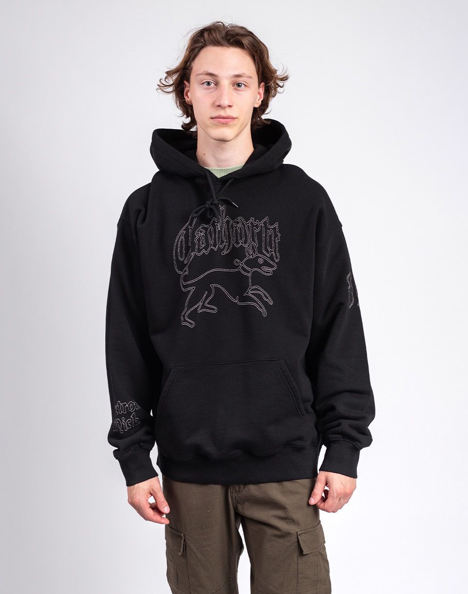 Carhartt WIP Hooded Hackwork Sweat Black/Wall