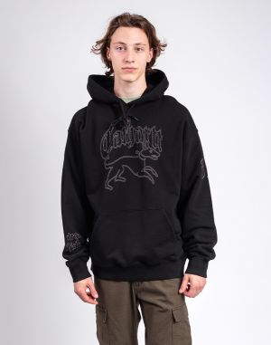 Carhartt WIP Hooded Hackwork Sweat Black/Wall