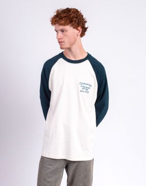 Carhartt WIP L/S Alston T-Shirt Wax/Deep Lagoon
