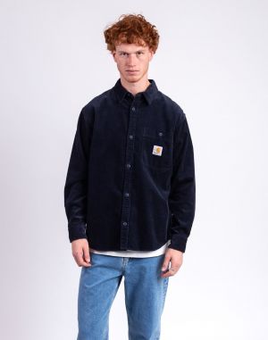 Carhartt WIP L/S Flint Shirt Deep Night
