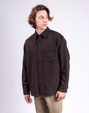 Carhartt WIP L/S Lowis Shirt Lowis Houndstooth, Vitola