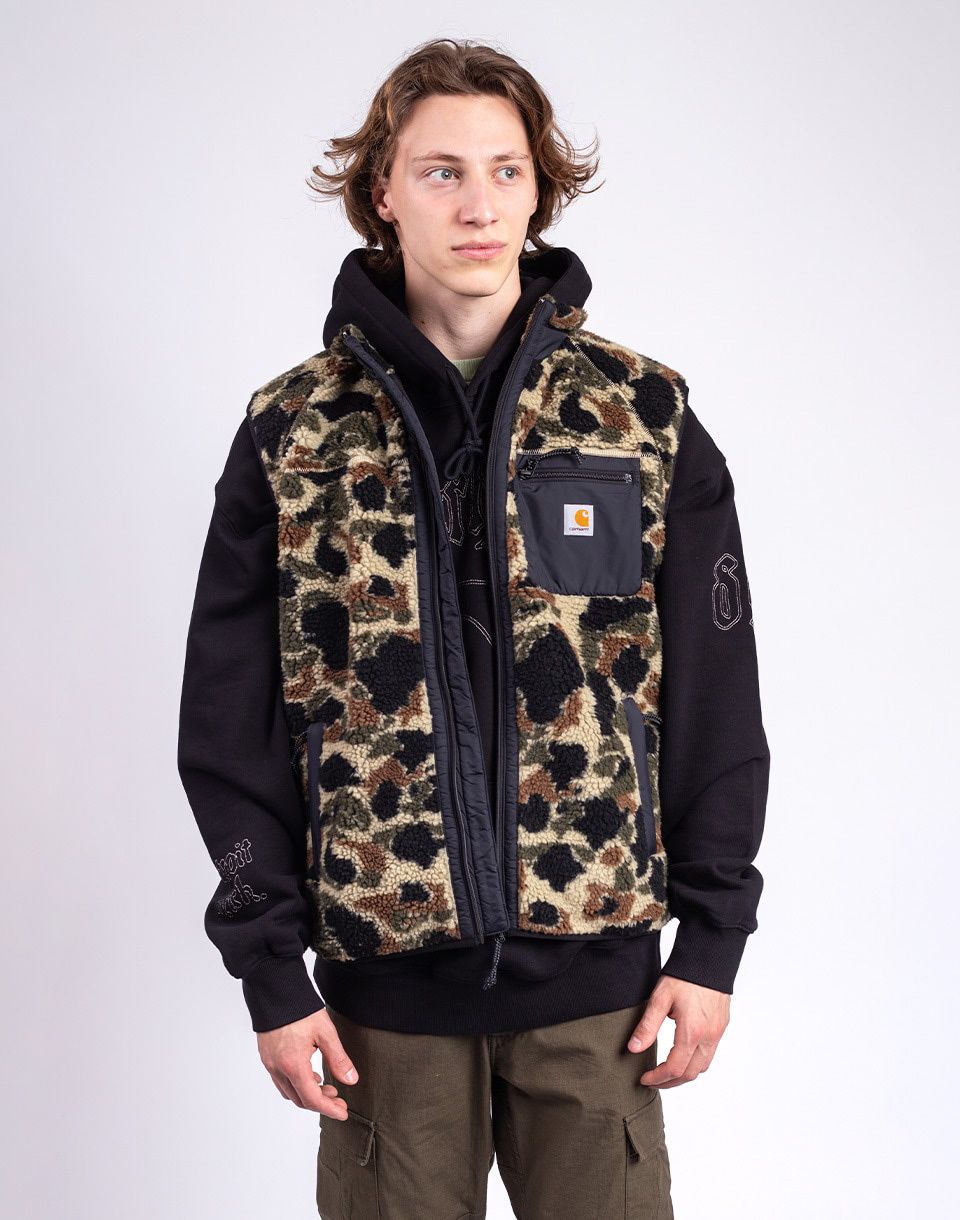 Carhartt WIP Prent Vest Liner Camo Duck Jacquard, Green