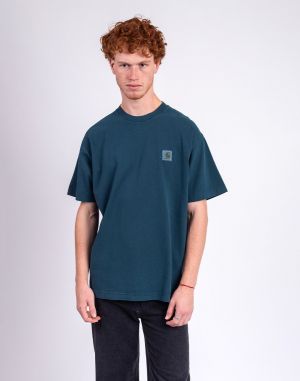 Carhartt WIP S/S Vista T-Shirt Deep Lagoon garment dyed