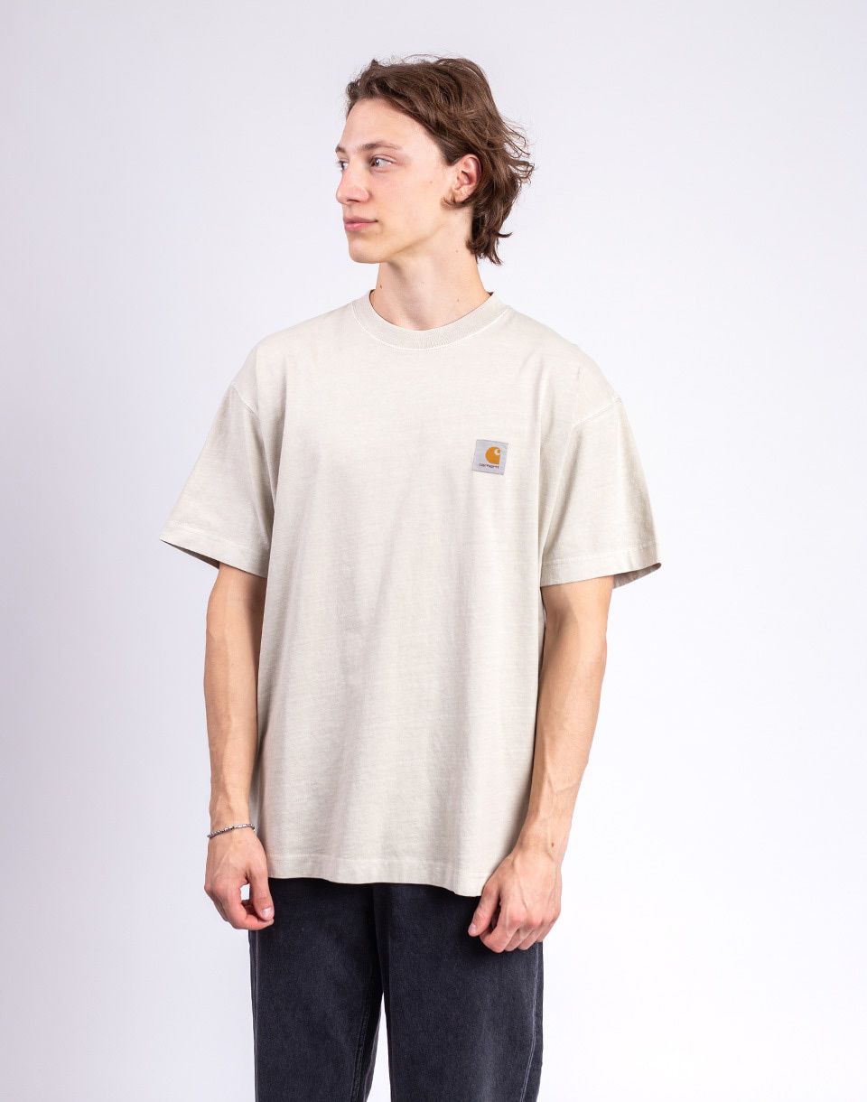 Carhartt WIP S/S Vista T-Shirt Fleur De Sel garment dyed