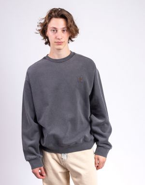 Carhartt WIP Vista Sweat Black garment dyed