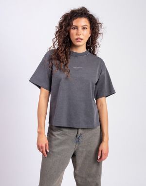 Carhartt WIP W' S/S Benton T-Shirt Graphite garment dyed
