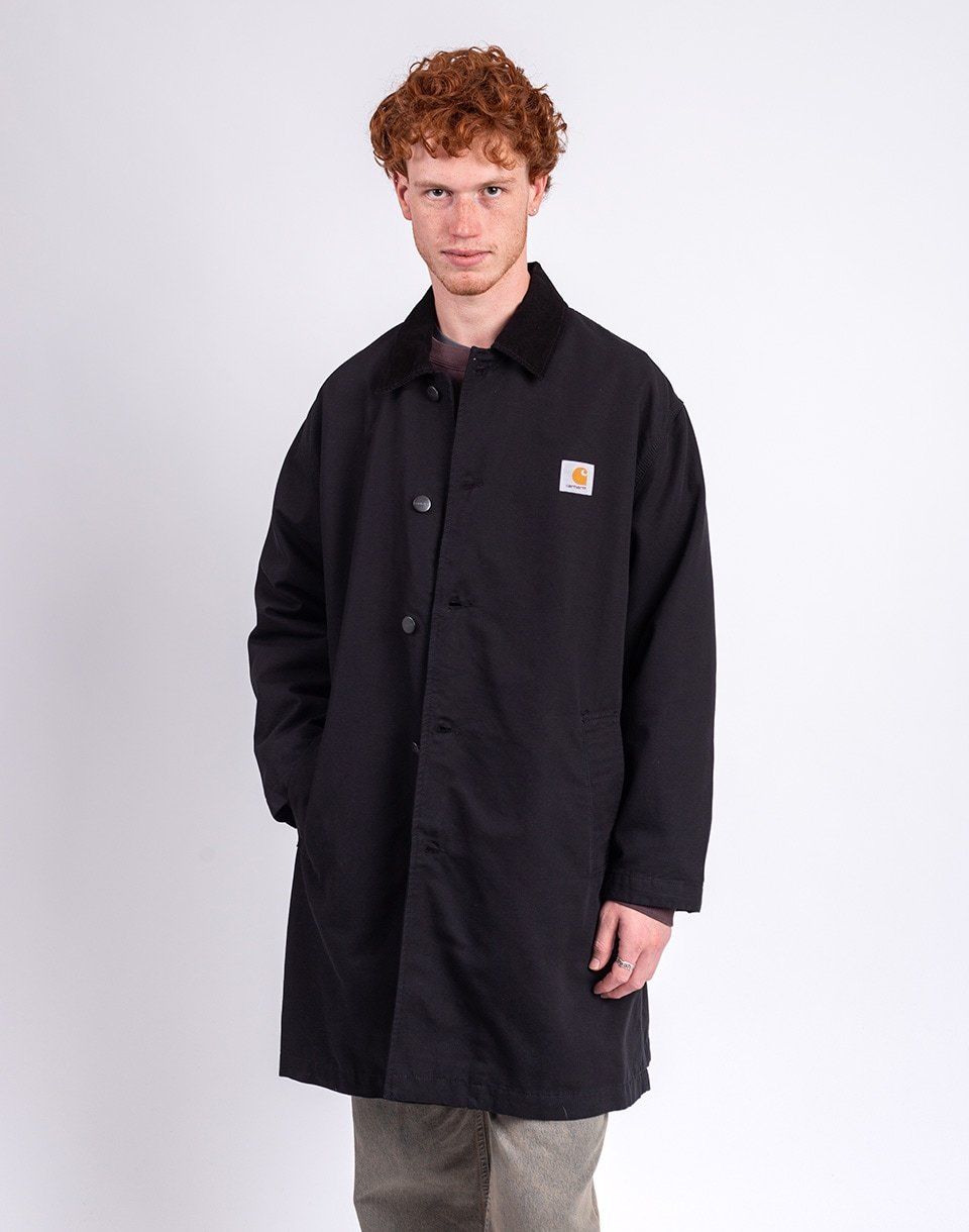 Carhartt WIP Webster Coat Black/Black rinsed