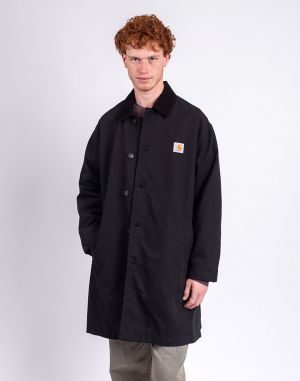 Carhartt WIP Webster Coat Black/Black rinsed