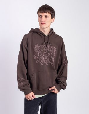 Carhartt WIP Hooded Hackwork Sweat Vitola/Glassy Pink