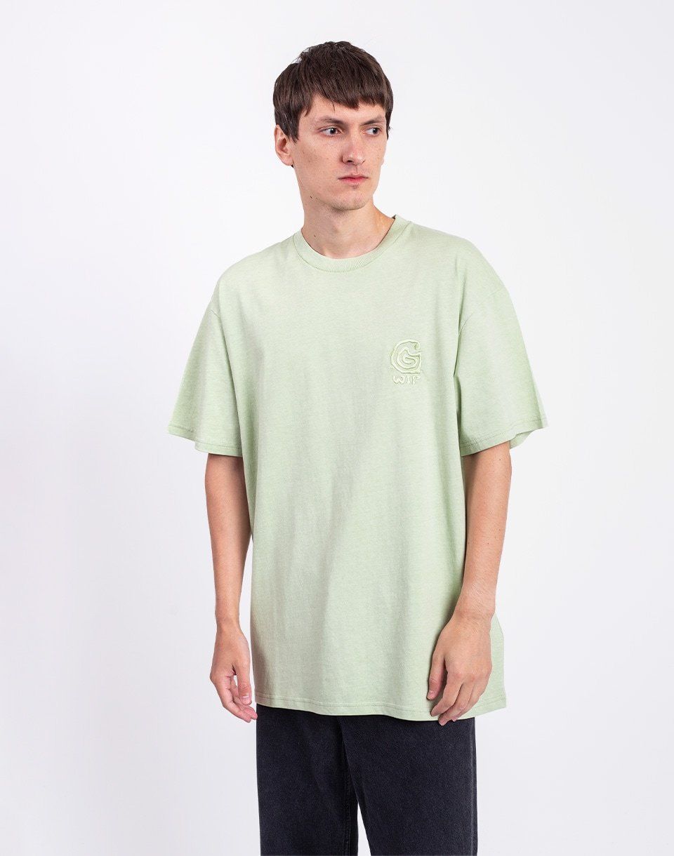Carhartt WIP S/S Helix Redux T-Shirt Pale Olive garment dyed