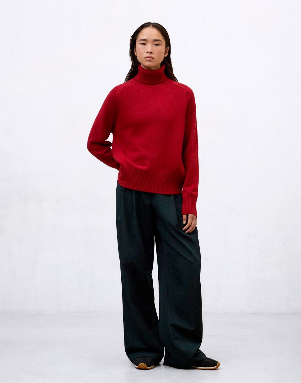 ECOALF Caqui Knit Woman CRIMSON RED