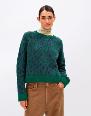 Armedangels Diliriaa Leopaa 129 emerald green