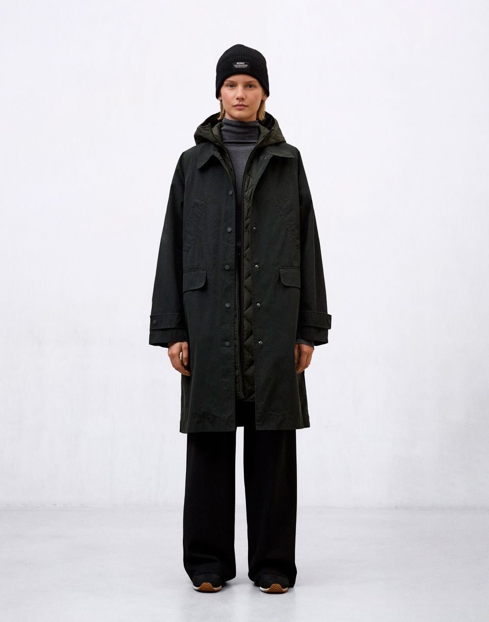 ECOALF Hyden Coat Woman DARK BEETLE