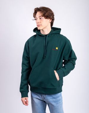 Carhartt WIP Hooded American Script Sweat Dark Fir