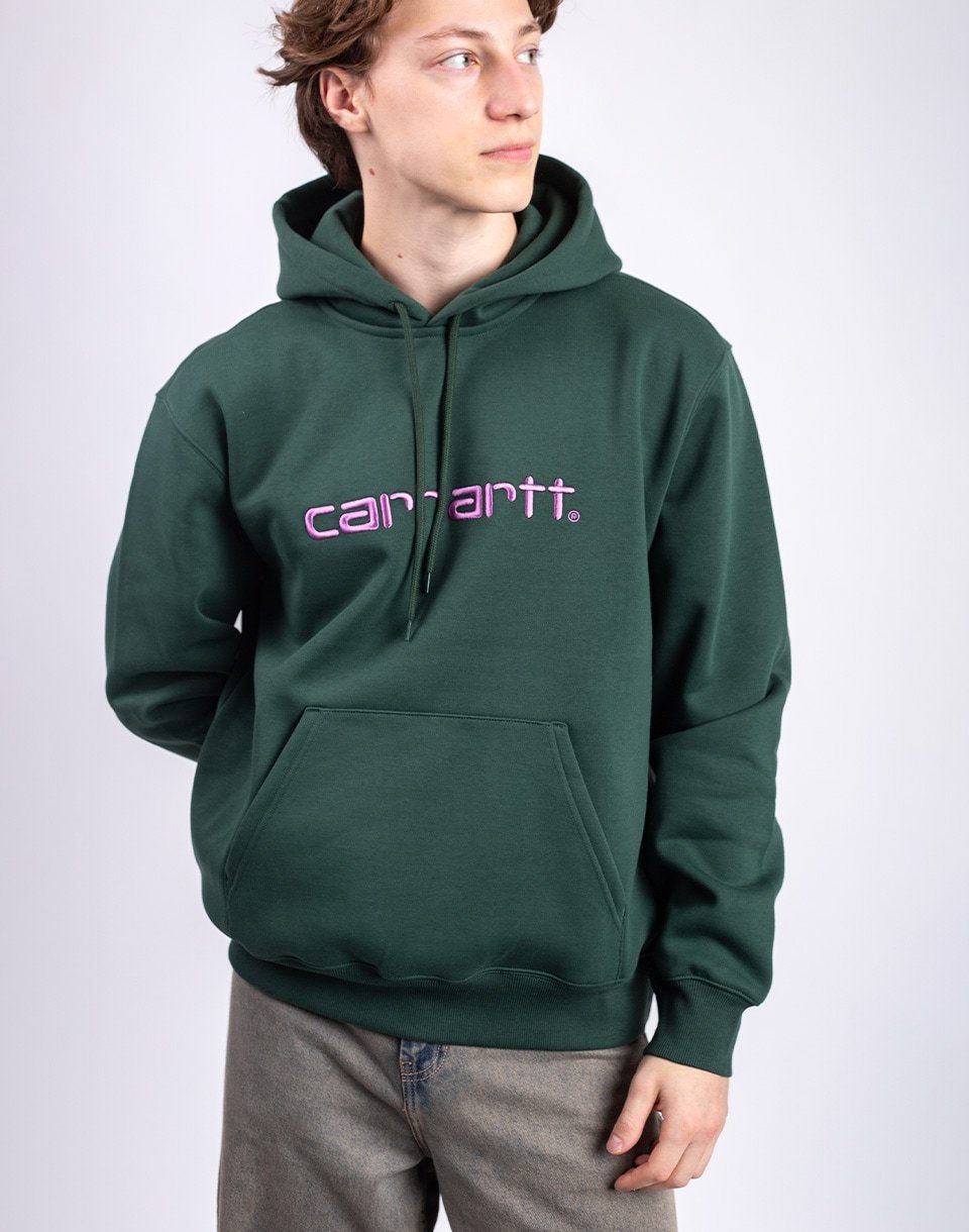 Carhartt WIP Hooded Carhartt Sweat Sycamore Tree/Phlox