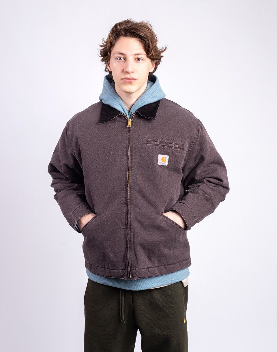Carhartt WIP OG Detroit Jacket Tobacco/Black stone canvas