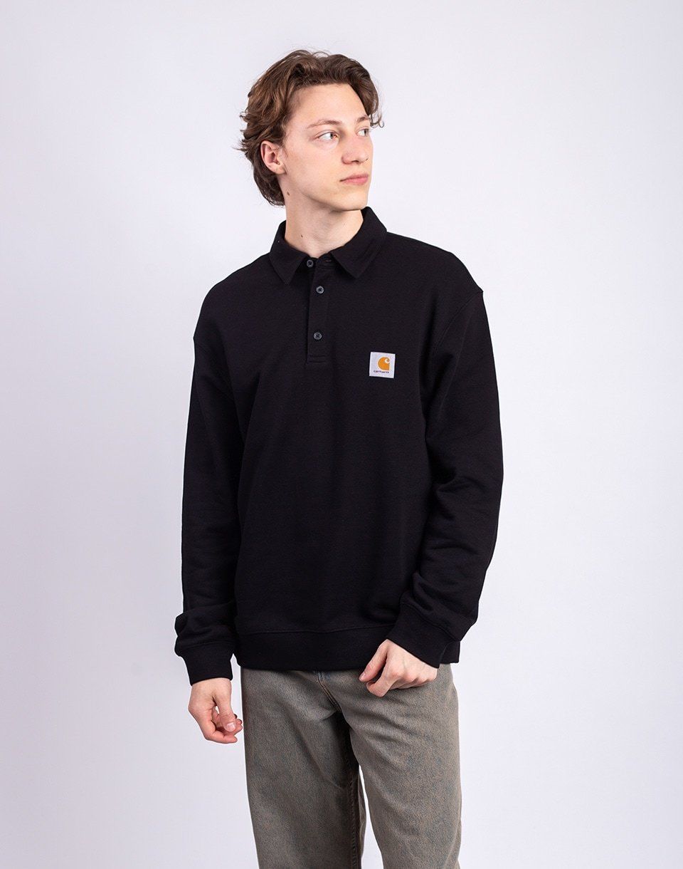 Carhartt WIP Polo Sweat Black