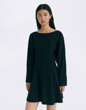 Thinking MU Black Arianne Dress BLACK