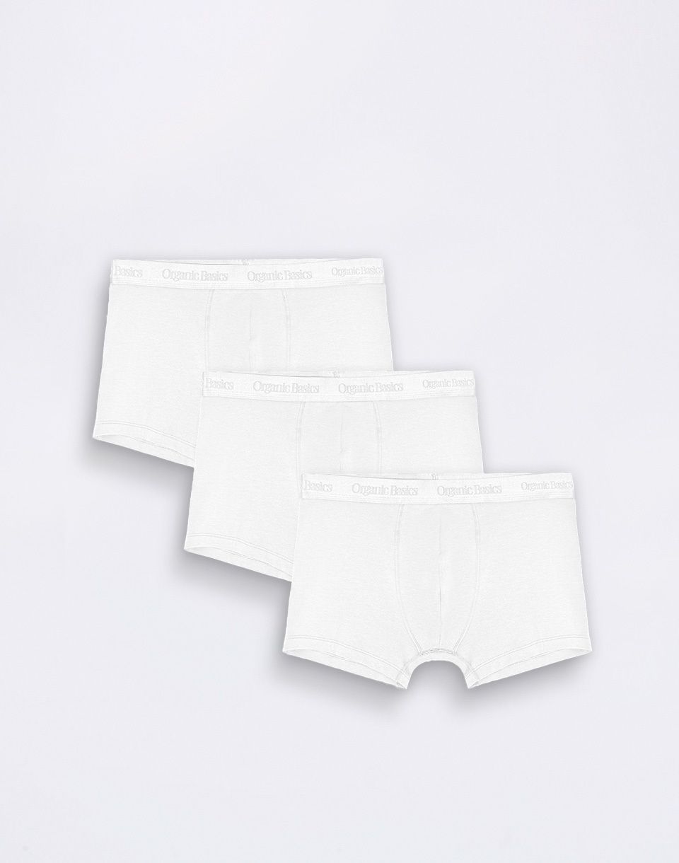 Organic Basics Core Trunks 3-Pack White / White / White