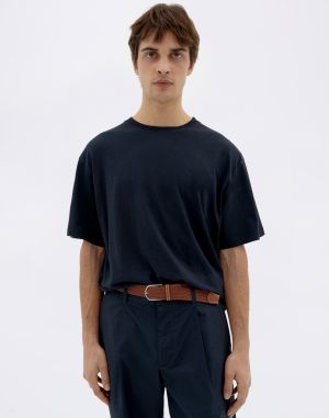 Thinking MU Dark Navy Aaron Tee DARK NAVY