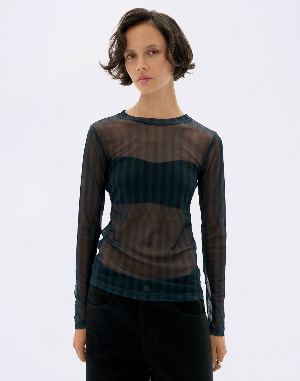 Thinking MU Esqué Blue Tere Top BLUE