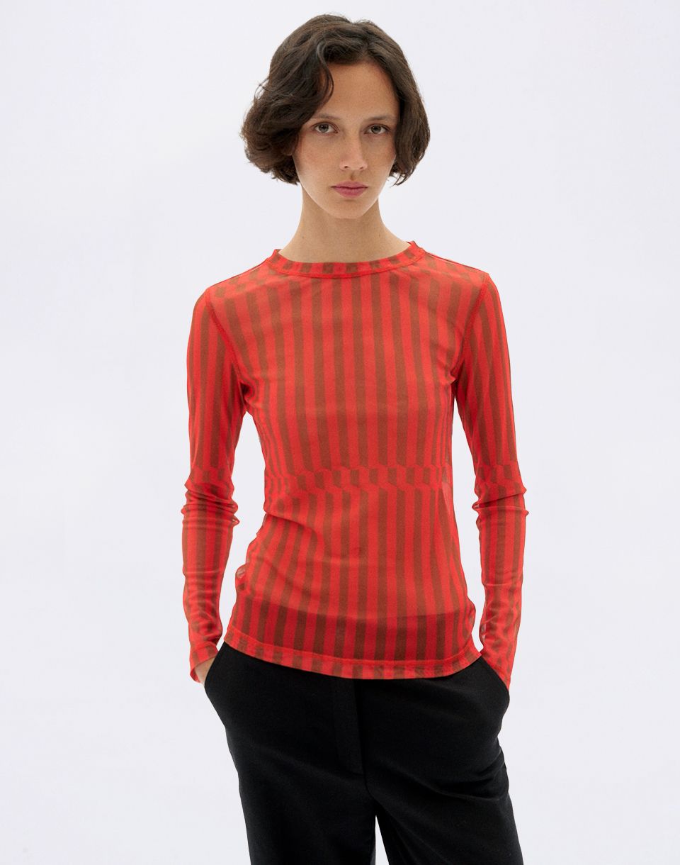 Thinking MU Esqué Orange Tere Top ORANGE