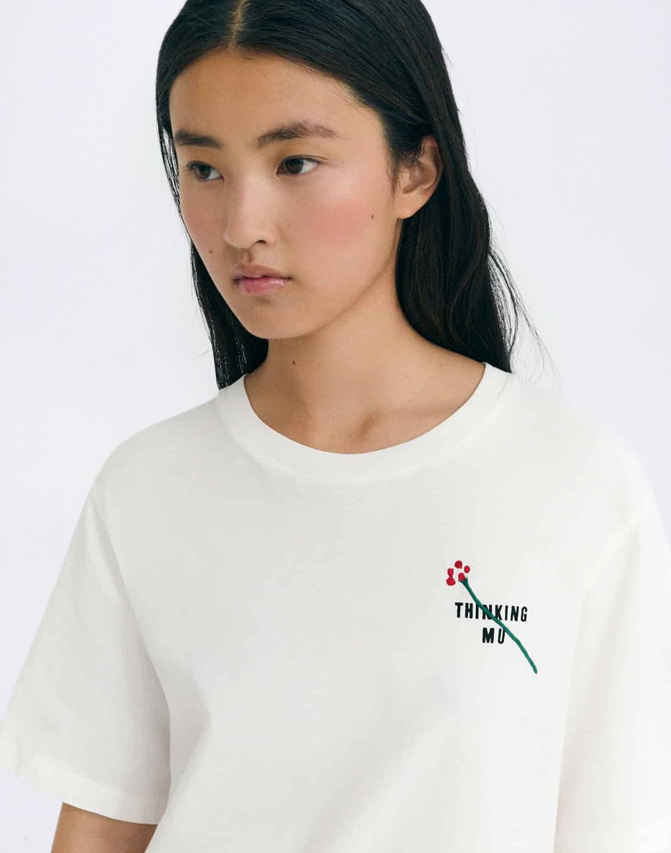 Thinking MU Flor TM Lucia Tee WHITE