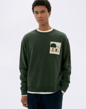 Thinking MU House Bottle Green Leon Sweatshirt GREEN