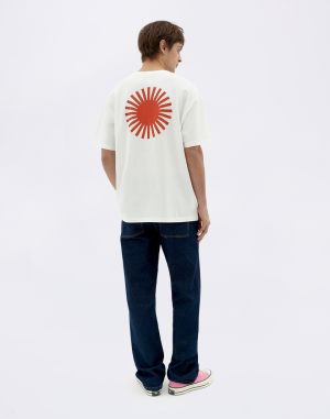Thinking MU Sol Contrast White Aaron Tee WHITE