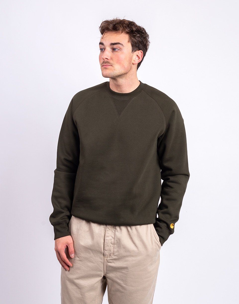 Carhartt WIP Chase Sweat Olive/Gold
