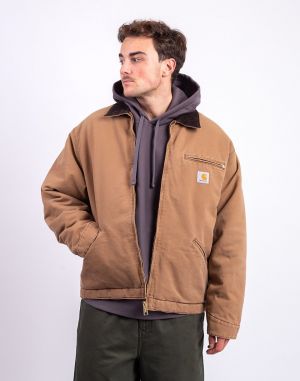 Carhartt WIP OG Detroit Jacket Hamilton Brown/Tobacco stone canvas