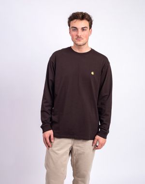 Carhartt WIP L/S Chase T-Shirt Tobacco/Gold