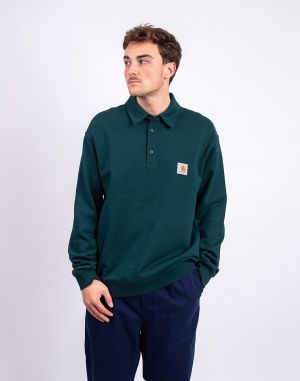 Carhartt WIP Polo Sweat Dark Fir