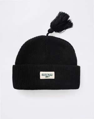 Service Works Tassel Beanie BLACK