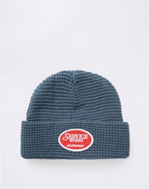 Service Works Waffle Patch Beanie TEAL