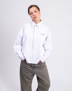 Carhartt WIP W' L/S Cassel Shirt Cassel Stripe, White/Bleach