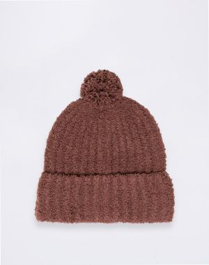 Herschel Supply Boucle Pom Solid Beanie Bitter Chocolate